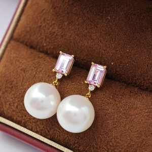 Pendientes de Diamantes Cultivados en Laboratorio de Platino (PT900) de UM Jewelry, Venta al por Mayor, para Compromiso, Boda, Uso Diario Unisex/Hombre/Mujer, Aniversario - Product Image 5