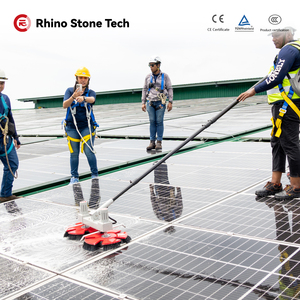 Cepillo Limpiador de Paneles Solares con Diseño de Doble Cabezal Paralelo y Alimentación por Batería, Herramienta para Limpieza de Superficies Fotovoltaicas - Product Image 3