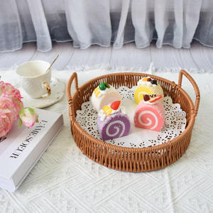 Cesto in <span class=keywords><strong>legno</strong></span> per le vacanze in <span class=keywords><strong>legno</strong></span> e Rattan cesto per la casa cucina di frutta e verdura cestino per il pane con manico - Product Image 4