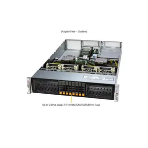Servidor Barebone en Rack SYS-222H-TN 2U de Doble Socket DDR5 ECC NVMe para Virtualización en la Nube Empresarial, HPC y Configuración Personalizada - Product Image 2