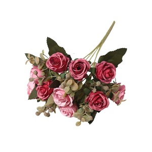 Fiori Artificiali in Seta a Forma di Mini-<span class=keywords><strong>Rosa</strong></span>, 10 Teste, per Decorazioni Domestiche, Oggetti di Scena per Fotografia di Matrimoni, Composizioni Interne, Ristoranti, Vendita all'Ingrosso - Product Image 5