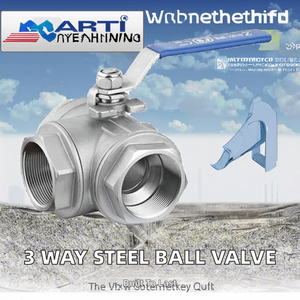 Vanne à boisseau sphérique manuelle en acier inoxydable SS304/316, type T, filetage femelle NPT, trois voies, 1/2 pouce, pour eau, OEM Nalisha 100 M/h - Product Image 2