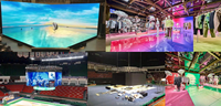 M-Shine OEM Mur vidéo LED couleur P4.8 4K HD à service avant/arrière pour événements intérieurs, étanche IP65, pour magasins de détail
