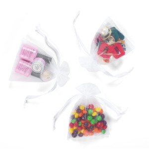 SHYRIBBIT sacchetti <span class=keywords><strong>Organza</strong></span> bianca 4x6 pollici - Product Image 3