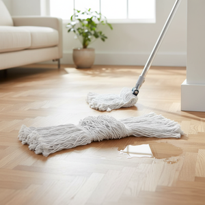 Gizmop 375 Gr Wet <b>Mop</b> <b>Microfibre</b> Fabric Rectangular Head Parquet Flooring-Self-Wringer Antibacterial Reusable Dry/Wet Stainless - Product Image 3