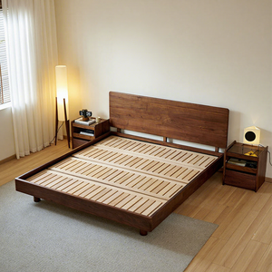 <span class=keywords><strong>Lit</strong></span> plateforme en bois massif Quanu, design moderne, nouvelle conception, haute capacité de charge, stable, de haute qualité, cadre de <span class=keywords><strong>lit</strong></span> pliable, taille King/Queen - Product Image 3