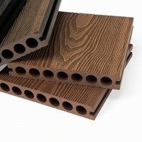 Plancher de terrasse en WPC extérieur personnalisé, panneau de terrasse en WPC imperméable pour façade de bâtiment commercial