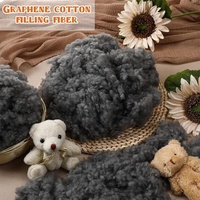 Remplissage en fibre de polyester gris noir, polyfill, rembourrage, 1,1 lb, haute résilience, pour oreillers, jouets en peluche, artisanat