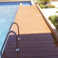 WPC Wasserdichte Quadratische Hochglanz-Holz-Kunststoff-Verbunddielen für Außenterrassen Schwimmbäder Innenhöfe