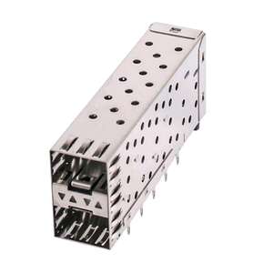 Cage SFP 1367645-5 positions avec connecteur de dissipateur de chaleur trou traversant à <span class=keywords><strong>Angle</strong></span> droit - Product Image 5