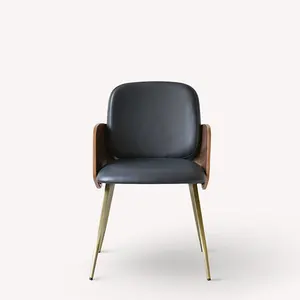Bronze Sessel Original Designer Buch Stuhl Italienische leichte Luxus Messing Esszimmers tuhl Hotel Sessel