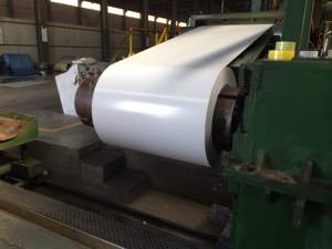 Bobina de Aço Galvanizado Pré-Pintado PPGI Cor Branca Código 9016 0.4mm PPGL em Bobinas de Aço Aço Revestido Colorido PPGI - Product Image 3