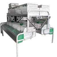 Cages à lapins automatiques de nouvelle conception pour l'élevage commercial, avec nichoir, pour lapines reproductrices