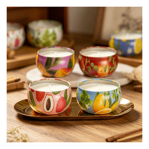 Luxury Empty Candle <b>Jar</b> Tin Packaging White Lid Private <b>Label</b> Retail Sampling Showcase Program Collection Global - Product Image 4