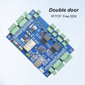 Panneau de contrôle d'accès réseau TCP/IP Wiegand à deux portes, contrôleur d'accès biométrique pour porte, système de sécurité de porte d'entrée - Product Image 2