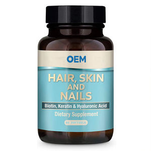 Cápsulas de Biotina para el Crecimiento del Cabello Directo de Fábrica, Suplemento de Vitaminas para Cabello, Piel y Uñas, Cápsulas de Biotina de 10000mcg - Product Image 1