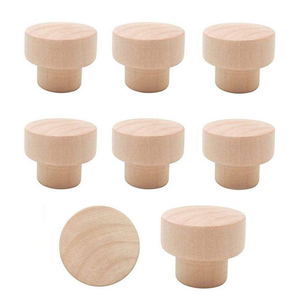 Tiradores de armario de cocina de madera maciza, manijas de madera duraderas, cajones y puertas de cocina, manijas de armario - Product Image 5