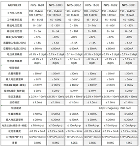 NPS-3002ดิจิตอลพาวเวอร์ซัพพลายดิจิทัลแบบปรับได้คอมแพค60V 5A MCU สูงแล็บ OVP/OGP - Product Image 4