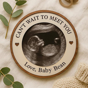 बेबी स्कैन फोटो फ्रेम वीडियो लकड़ी के सोमोग्राम फोटो कैडरल बेबी स्कैन फोटो फ्रेम - Product Image 6