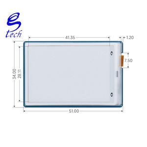 หมึกบาร์โค้ดขนาด1.9นิ้วโมดูลแสดงผล91ส่วนเวลา/อุณหภูมิ/ความชื้น/เครื่องวัดพลังงานโมดูลแสดงหน้าจอไดรเวอร์ - Product Image 2