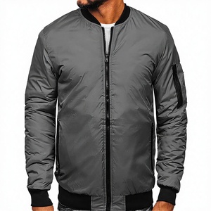 For Vintage Canvas Stand Collar Winter Embroidered Breathable Windproof Custom Mens Bomber <b>Jacket</b> - Product Image 3