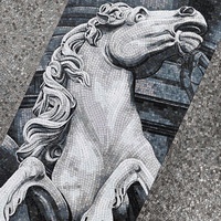 Murale en verre personnalisée, mosaïque murale, carrelage mural, salon, piscine, image