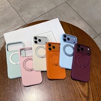 Nouvelle coque de téléphone magnétique en silicone liquide pour iPhone 18 17 Pro Max avec protection à 360° °   Support de Bague avec Boutons Tactiles IA et Coque Antichoc