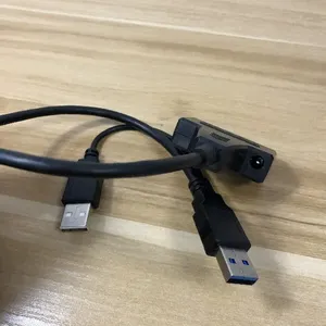 Sata至USB 3.0连接器2 USB电缆 + 硬盘DC数据传输转换器电缆