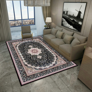 Karpet Retro bunga Boho Modern anti-selip lembut bata merah wol Oriental Karpet dengan desain Cina untuk RUMAH & mesin doa dibuat - Product Image 2