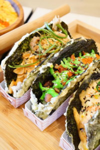 Alga Nori Tostada Prime Select A TACO, Alga Marina para <span class=keywords><strong>Sushi</strong></span>, 6 cm, Baja en Calorías, Snack Saludable del Océano, Algas para Restaurante, Corte Redondo - Product Image 4