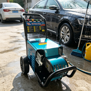 Hidrolavadora Eléctrica Industrial de Alta Presión 250 Bar, Máquina Comercial para Lavado de Autos, Bomba de <span class=keywords><strong>Agua</strong></span> de Alto Rendimiento, Acero Inoxidable, 5000W - Product Image 6