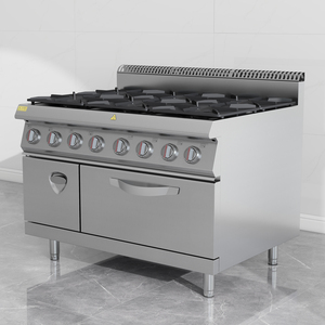 Poêle à nouilles Casserole à comptoir ouvert en acier inoxydable commercial 6 brûleurs à gaz <span class=keywords><strong>avec</strong></span> pot en argile pour équipement de cuisine commerciale - Product Image 1