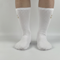 Chaussettes de sport personnalisées avec logo, chaussettes de basket-ball pour hommes, unisexes, athlétiques, respirantes, tricotées, OEM, vente en gros