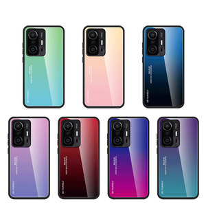 Étui de téléphone de luxe à dégradé de couleurs pour Redmi Note 11 <span class=keywords><strong>Pro</strong></span> <span class=keywords><strong>Xiaomi</strong></span> <span class=keywords><strong>11T</strong></span> <span class=keywords><strong>Pro</strong></span>, coque de téléphone en verre trempé par sublimation pour <span class=keywords><strong>Xiaomi</strong></span> 11 Lite - Product Image 1
