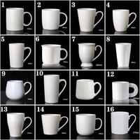 Grosir Logo kustom cetak porselen putih keramik cangkir teh sublimasi cetak 11 oz hadiah kosong keramik kopi cangkir kustom