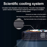 VIRE 1000W * 2 yüksek güç profesyonel HiFi ses amplifikatörler dijital ev sineması Karaoke stüdyo sahne Metal profesyonel sahne