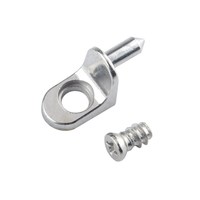 Accessoires de quincaillerie vente directe d'usine connecteur de support d'étagère de panneau de clip en verre cylindrique à tête unique en alliage de zinc