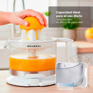 Spremiagrumi elettrico Grunkel Citrus Juicer 40W 500Ml per la preparazione di succhi freschi di arancia e limone - Product Image 5