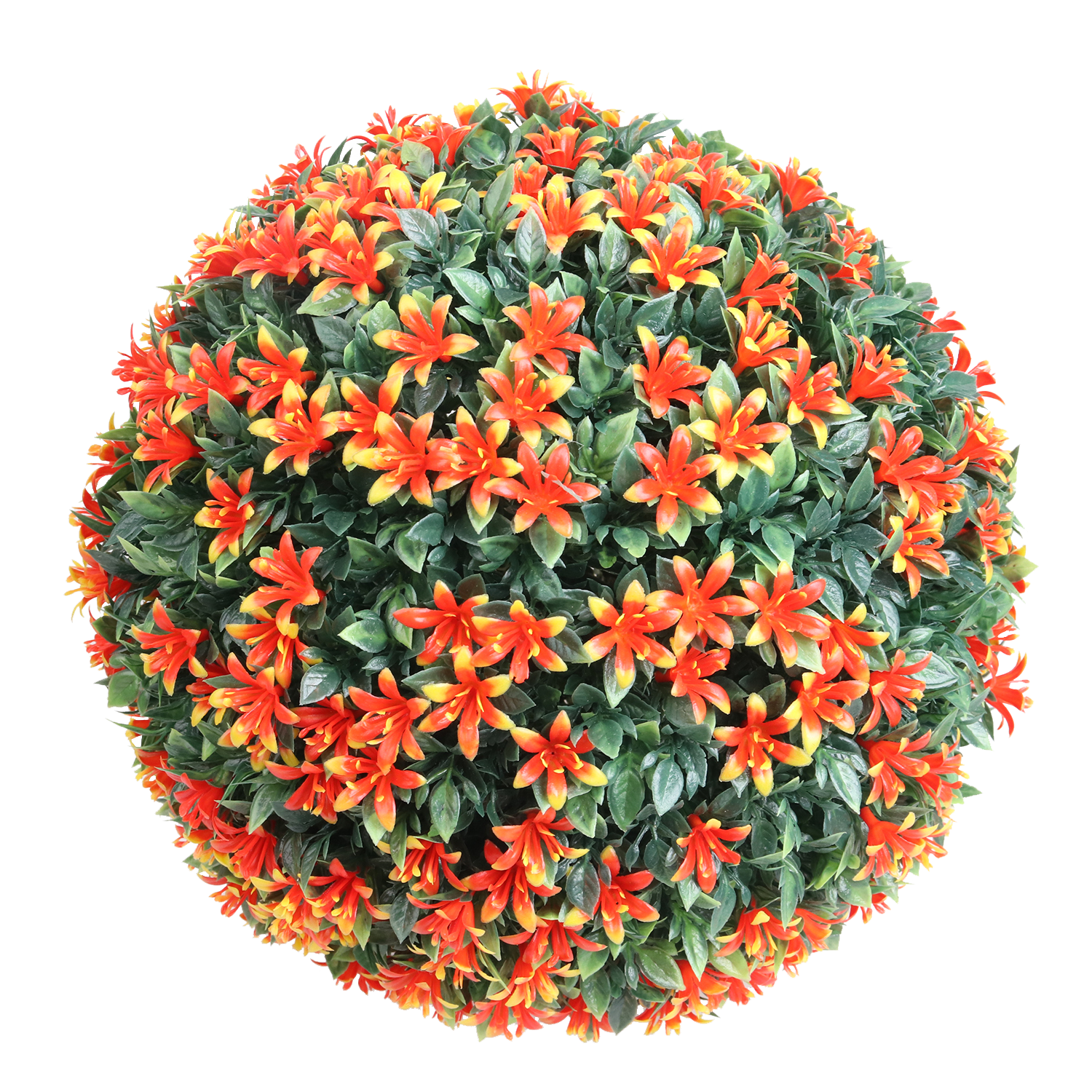 Boule de topiaire artificielle orange