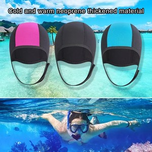 Casquettes de plongée personnalisées Natation Snorkeling <span class=keywords><strong>Surf</strong></span> Chapeaux Capuche de plongée avec mentonnière <span class=keywords><strong>Bonnet</strong></span> de bain en néoprène - Product Image 6