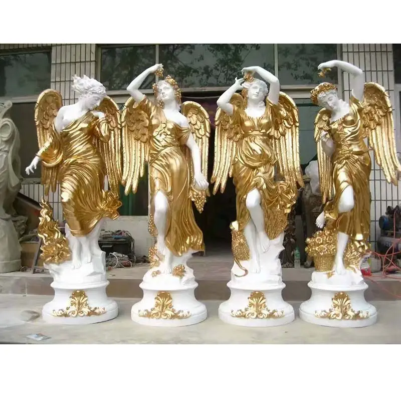 Directe Verkoop Tuin Decoratieve Griekse God Vier Seizoenen Marmeren Beelden Vrouwelijke Religieuze Figuur Stenen Sculptuur