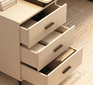 モダンスタイルカスタム木制家庭研究コンピュータデスク書き込みテーブル引き出し付きオフィス家具 - Product Image 3