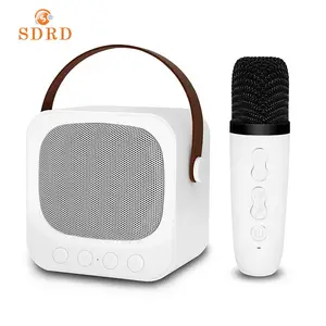SDRD Sd503 휴대용 스피커 미니 저렴한 가격 노래방 스피커 (1 개 무선 마이크 포함)