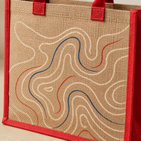 Sacs en jute personnalisés imprimés avec poignées, petits, à cordon coulissant, fermeture éclair, ruban, en vrac, écologiques, durables, réutilisables, pochettes d'emballage