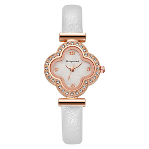 NSB067 <span class=keywords><strong>Hifive</strong></span> vintage dames trèfle à quatre feuilles or diamant montres à quartz femmes poignet luxe orologio donna - Product Image 1