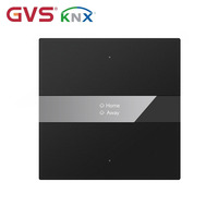 Bouton poussoir KNX/GVS/K-bus/OEM/ODM avec écran tactile en verre miroir, écran LCD 0,96 pouces, KNX, amélioration de la maison intelligente, automatisation, interrupteur mural