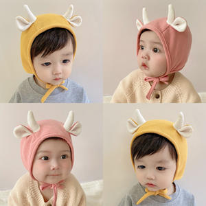 Chapeau de bébé mignon de dessin animé avec oreille automne hiver bébé garçons filles bonnets chapeaux en coton bébé en bas âge chaud casquette <span class=keywords><strong>Bonnet</strong></span> - Product Image 2