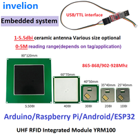 Módulo Lector/Escritor RFID UHF Integrado - Interfaz USB/TTL para Raspberry Pi/Sistema Embebido con SDK para Control de Acceso
