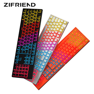 Full Size RGB Pudding Keyboard Wired <b>PC</b> Gamer Gaming Kit With Cyan Switch and USB Interface New Backlight RGB Backlight Keyboard - Product Image 5