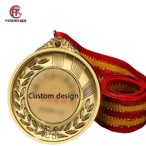 Wholesale Cheap Marathon Custom Blank Gold Plated Souvenir Metal Wushu Sports Award Medals